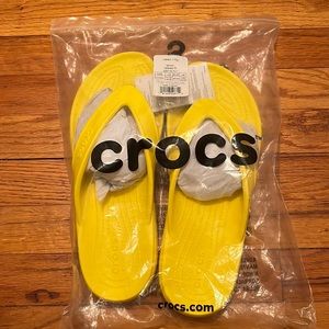 CROCS - Classic II Flip Flop - “Lemon” (Yellow) - unisize m10/w12